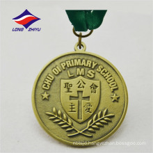 Wholesale cheap custom for Primary School cross olive leaf medal